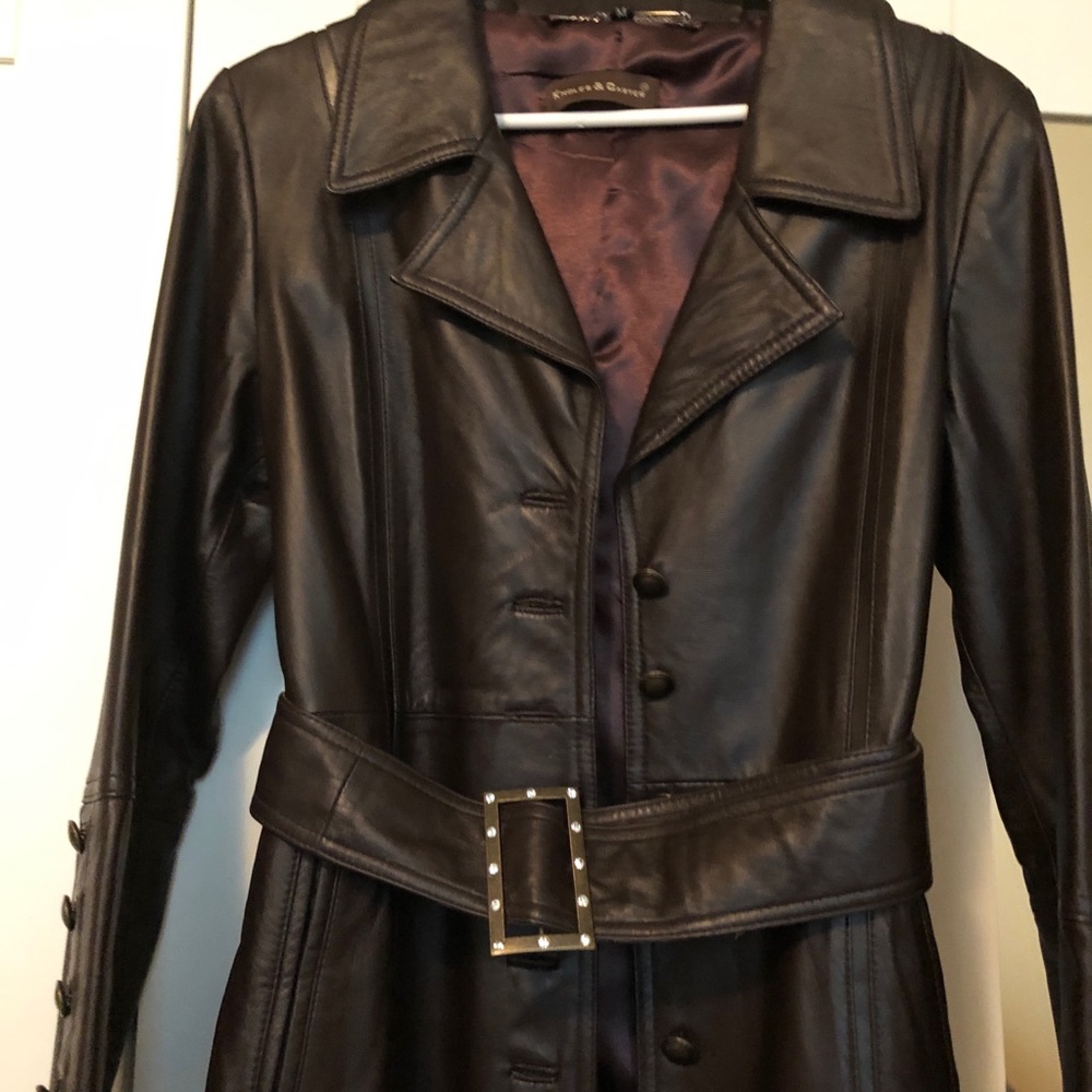 Knoles and Carter brown woman coat